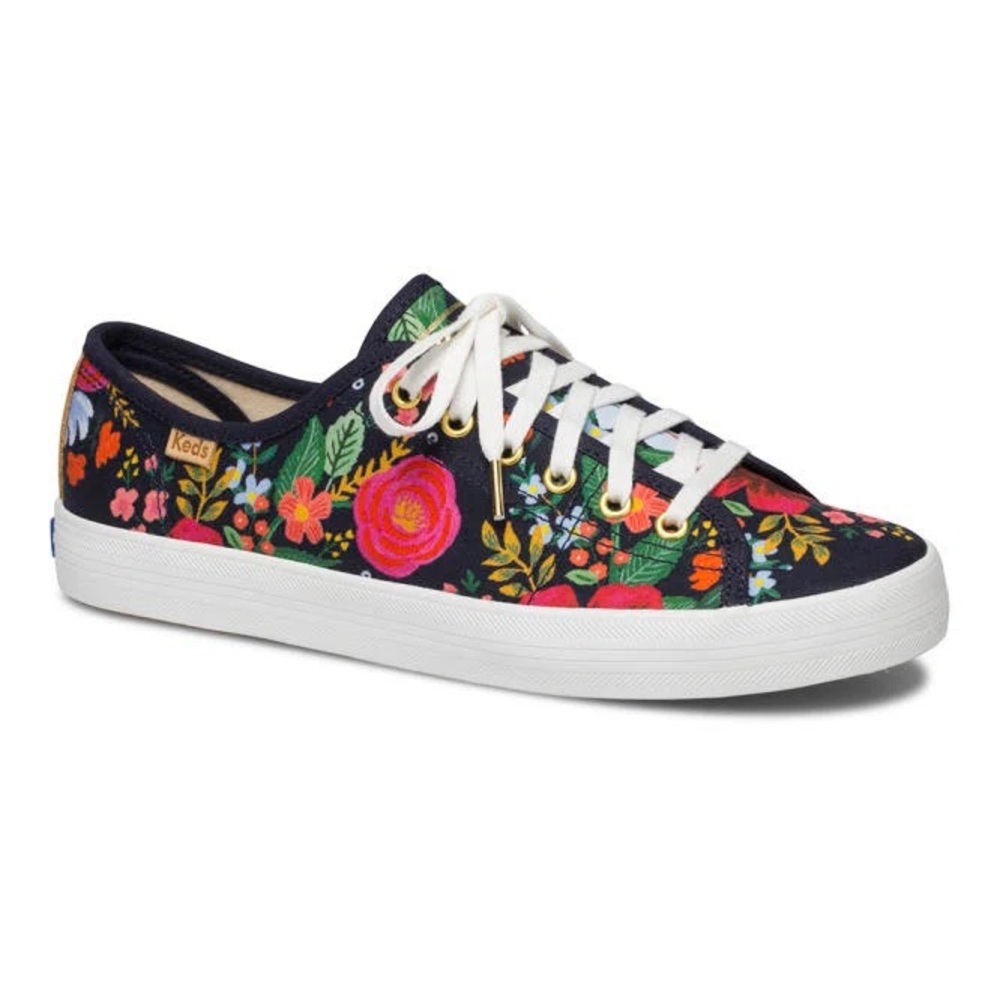 Rifle Paper Co. x Keds Kickstart Sneakers in Wildflower Navy